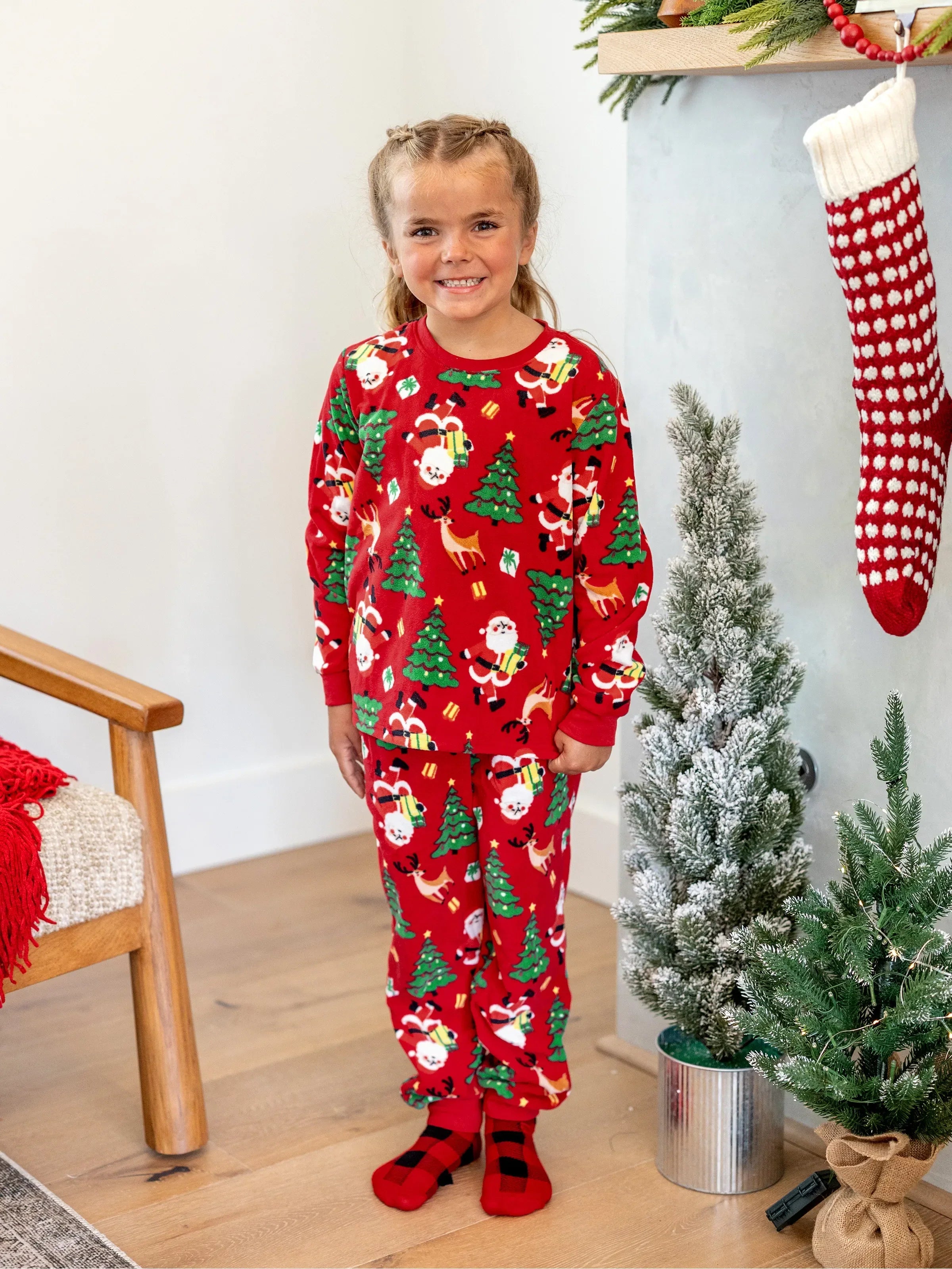 Christmas Matching Family Pyjama Set Red - Seoul Glow