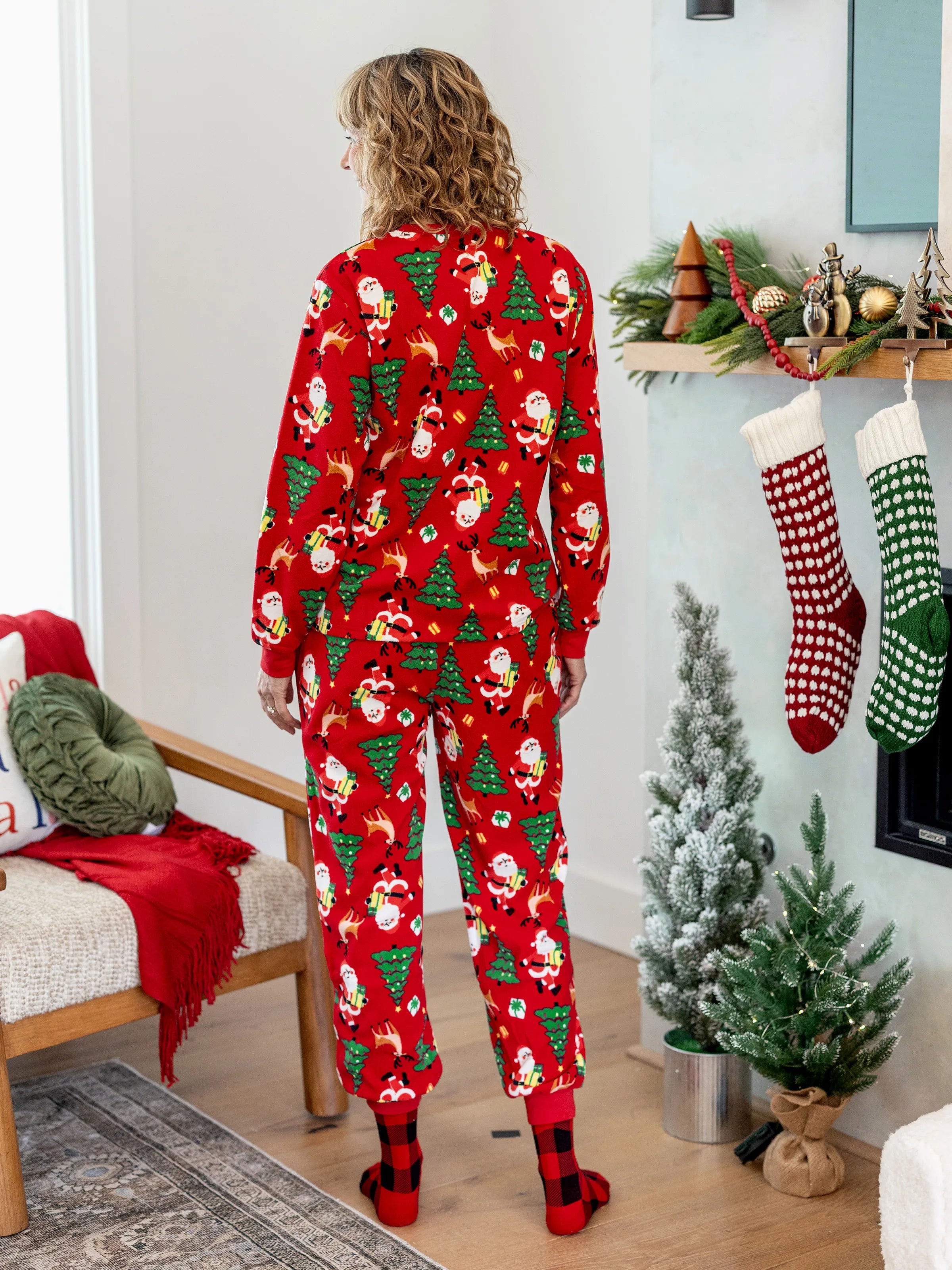 Christmas Matching Family Pyjama Set Red - Seoul Glow