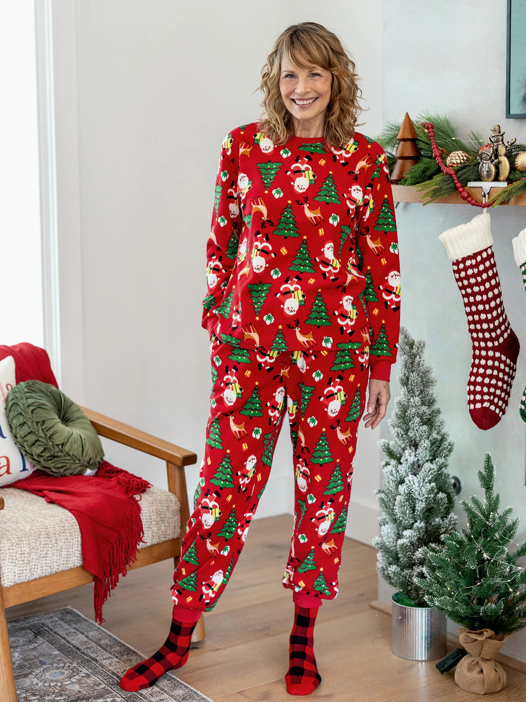 Christmas Matching Family Pyjama Set Red - Seoul Glow