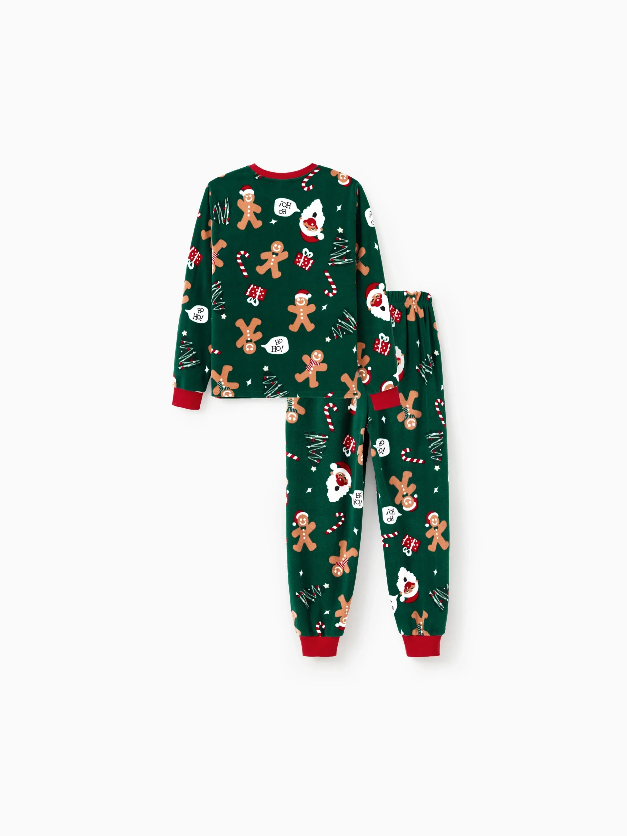 Christmas Matching Family Pyjama Set Dark Green Reindeer - Seoul Glow