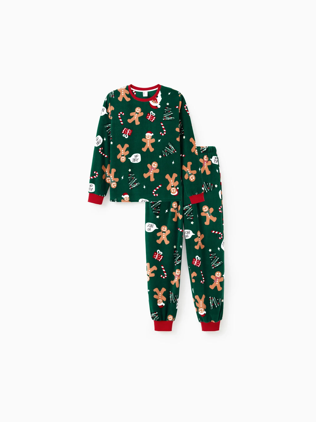 Christmas Matching Family Pyjama Set Dark Green Reindeer - Seoul Glow