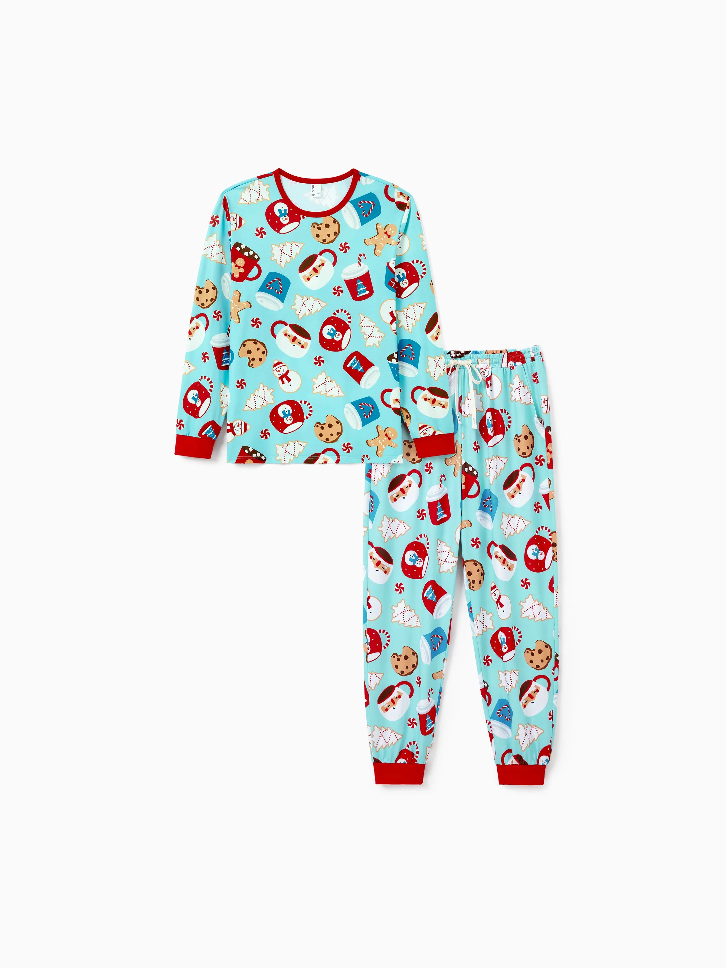 Christmas Matching Family Pyjama Set Sky Blue - Seoul Glow