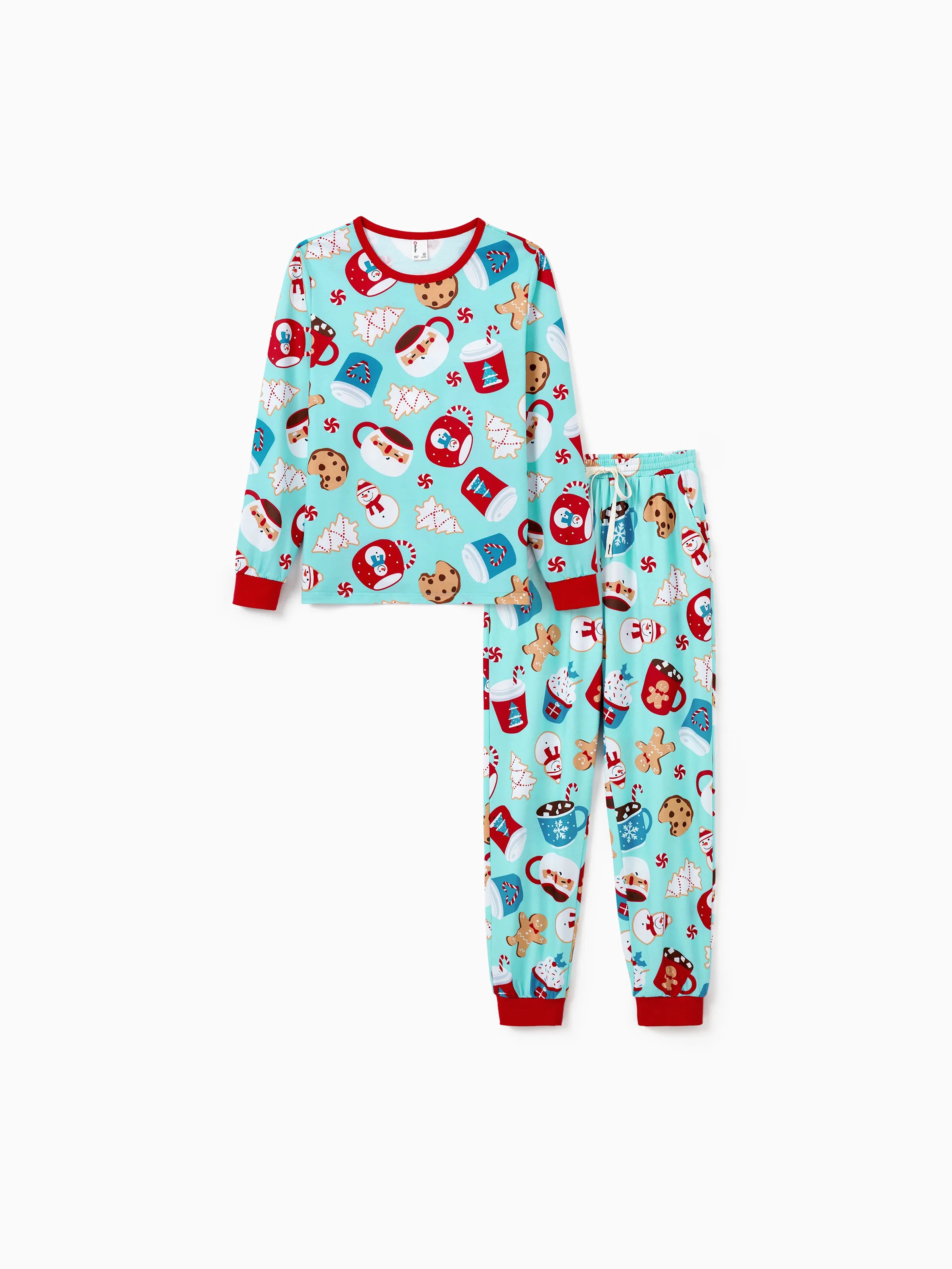 Christmas Matching Family Pyjama Set Sky Blue - Seoul Glow