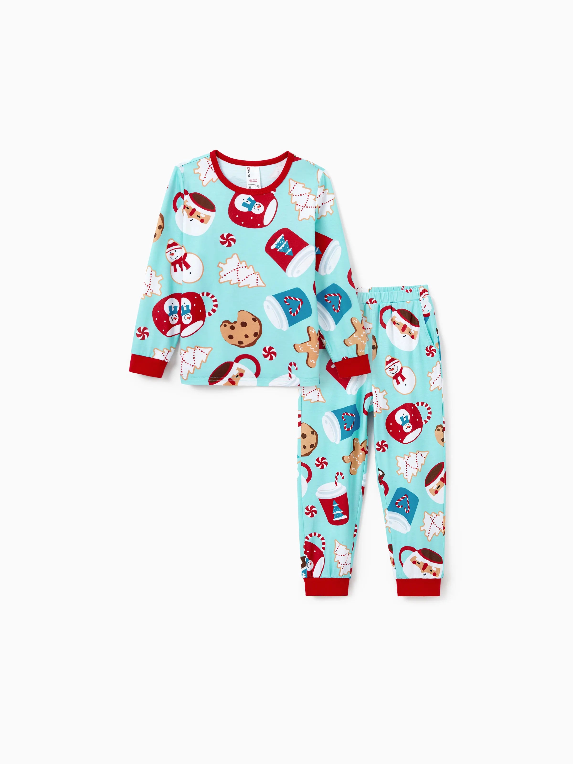 Christmas Matching Family Pyjama Set Sky Blue - Seoul Glow