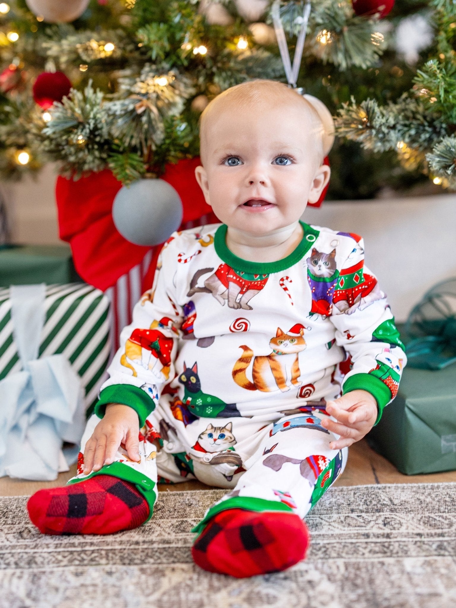 Christmas Matching Family Pyjama Set White - Seoul Glow