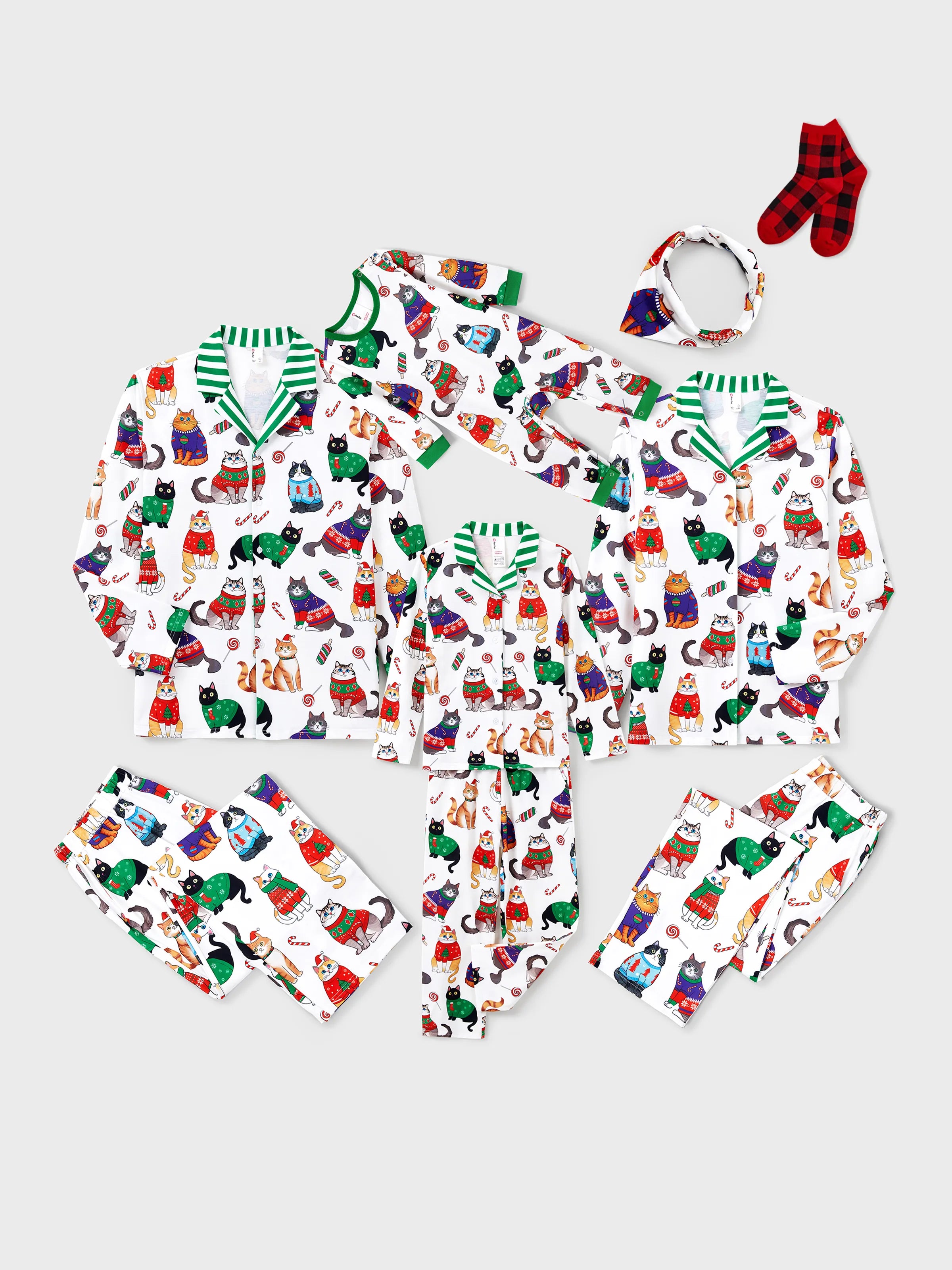 Christmas Matching Family Pyjama Set White - Seoul Glow