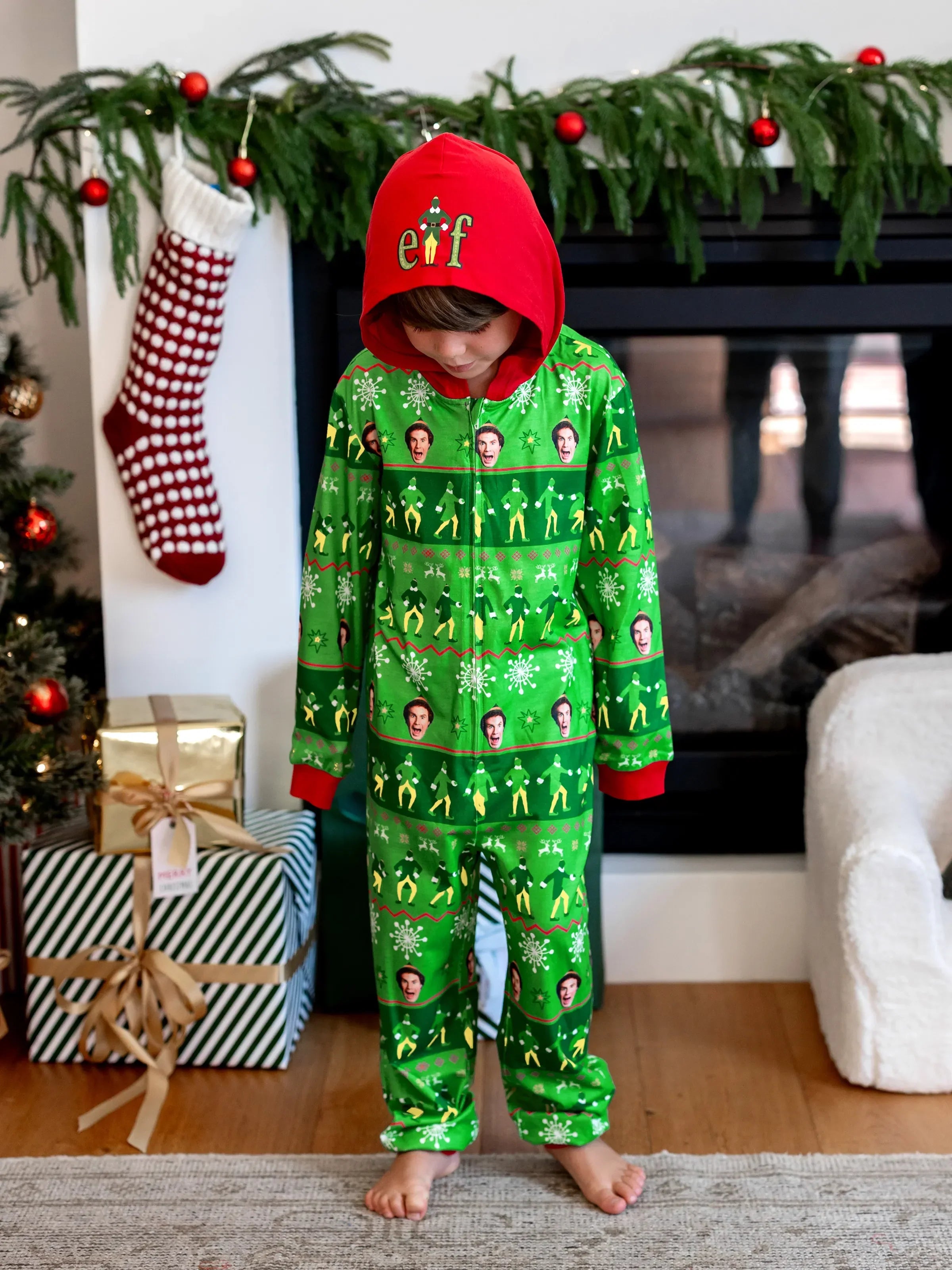 Christmas Matching Family Pyjama Set Elf Green - Seoul Glow