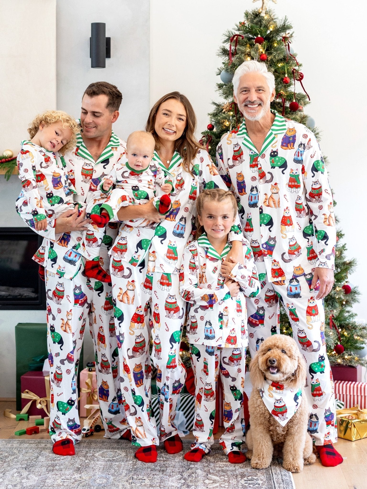 Christmas Matching Family Pyjama Set White - Seoul Glow